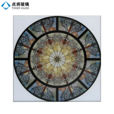 Vitraux imprimés numériques de modèle de peinture de conception moderne de la Chine pour l'église